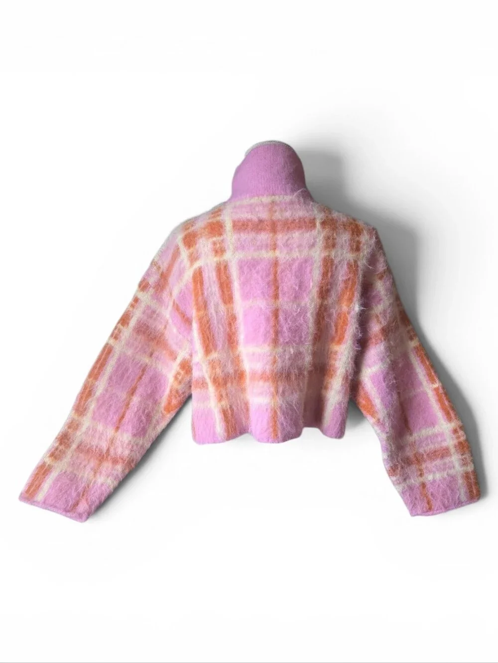 Wild Fable Pink and Peach Fuzzy Knit Sweater Size Small